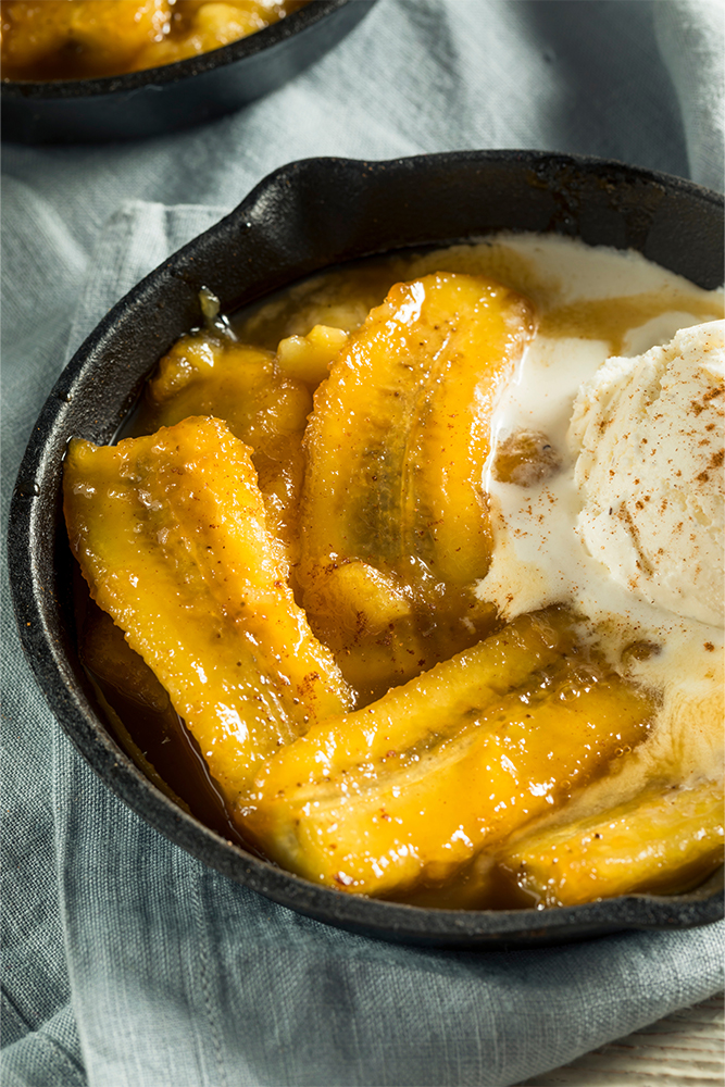 Beach Party Rum Banana Flambée